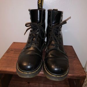 Dr. Martens Black Leather 8 Eye Boot